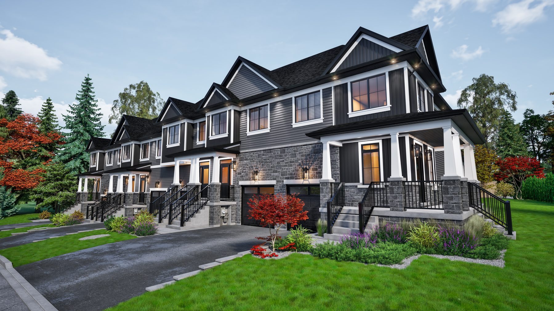 Riverview Package B streetscape, view 2