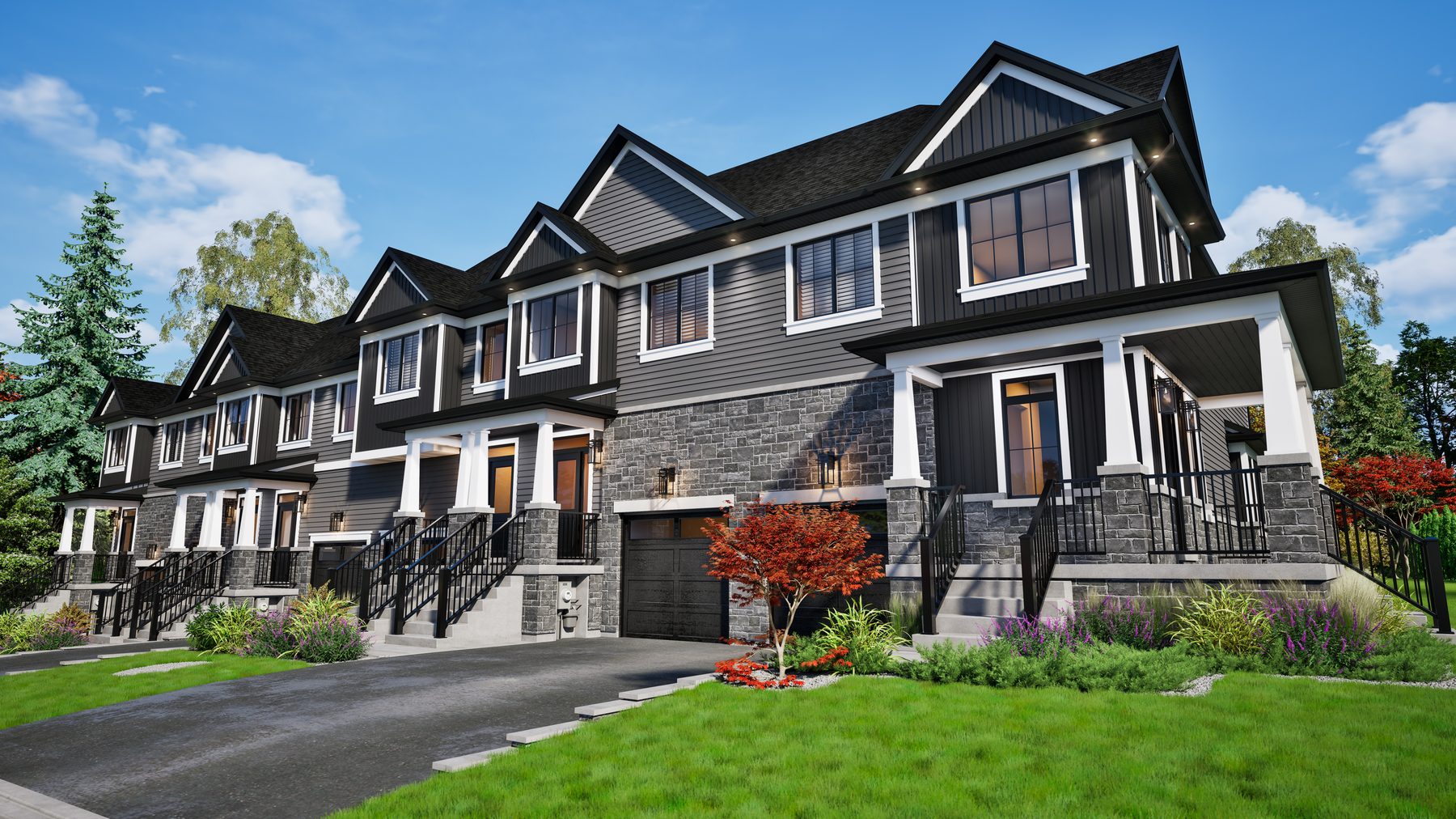 Riverview Package B streetscape, view 1
