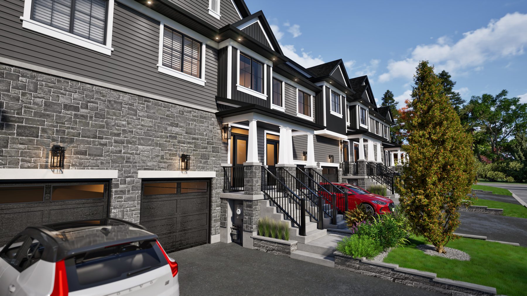 Riverview Package B streetscape, view 4