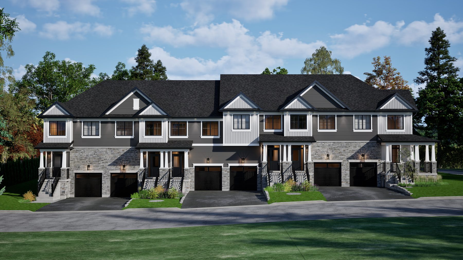 Riverview Package A streetscape, view 3